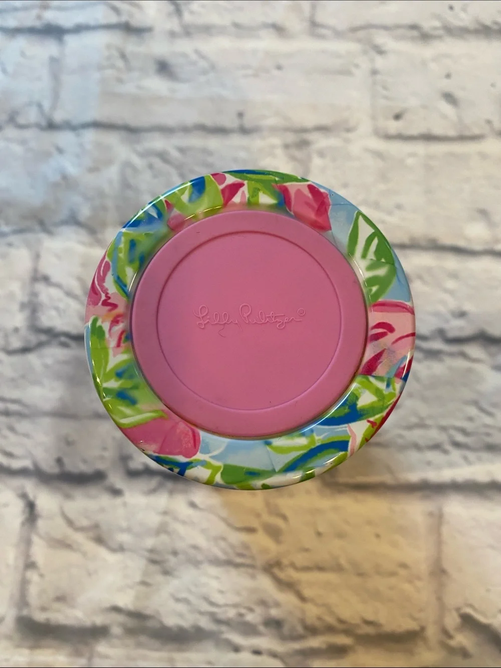 Lilly Pulitzer Floral Stainless Travel Tumbler in Pink, Blue and Green